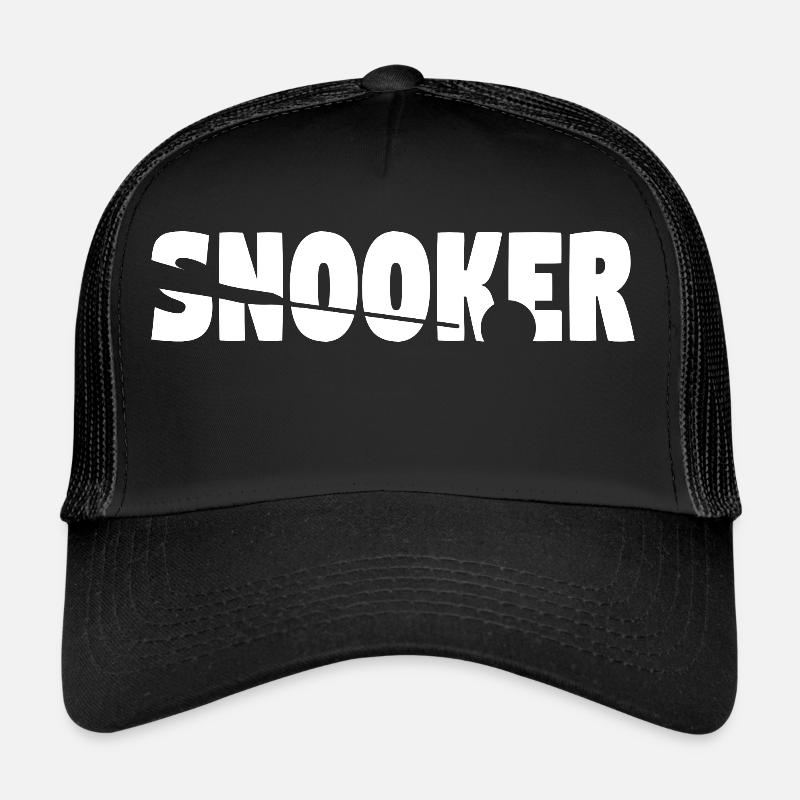 Billard Snooker Pool - Trucker Cap - Schwarz/Schwarz