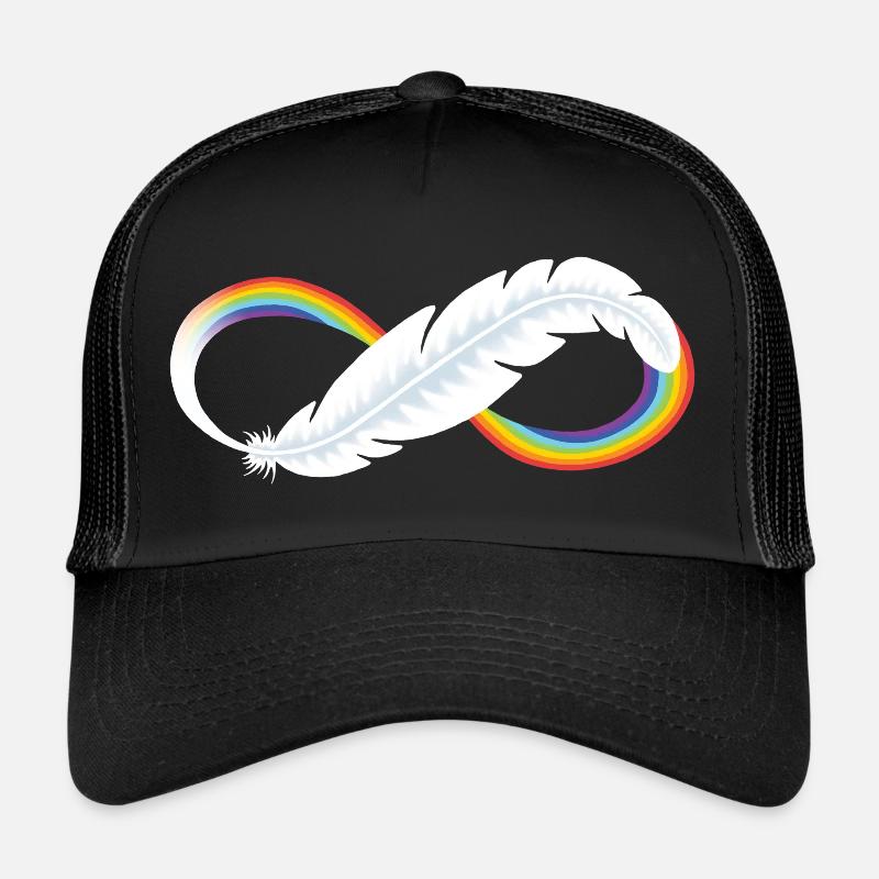 Plume de la neurodiversité Casquette trucker 