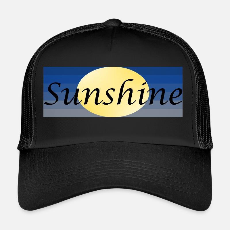 Sunshine - Casquette trucker  - noir/noir
