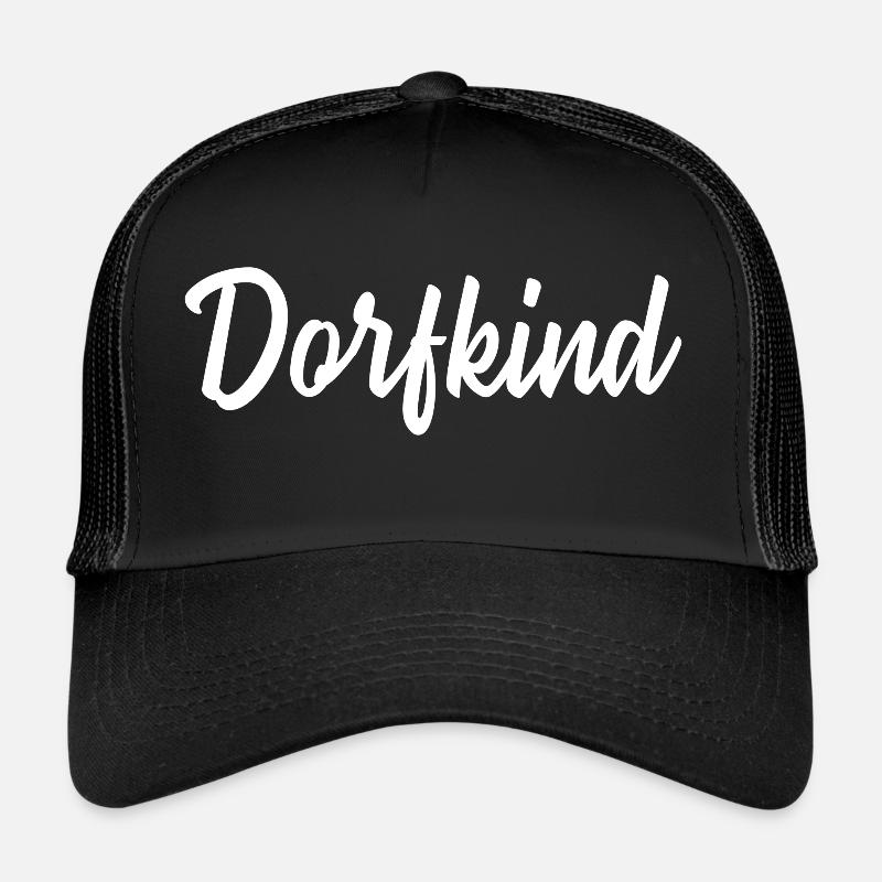 Dorfkind Spruch lustiges Geschenk Trucker Cap