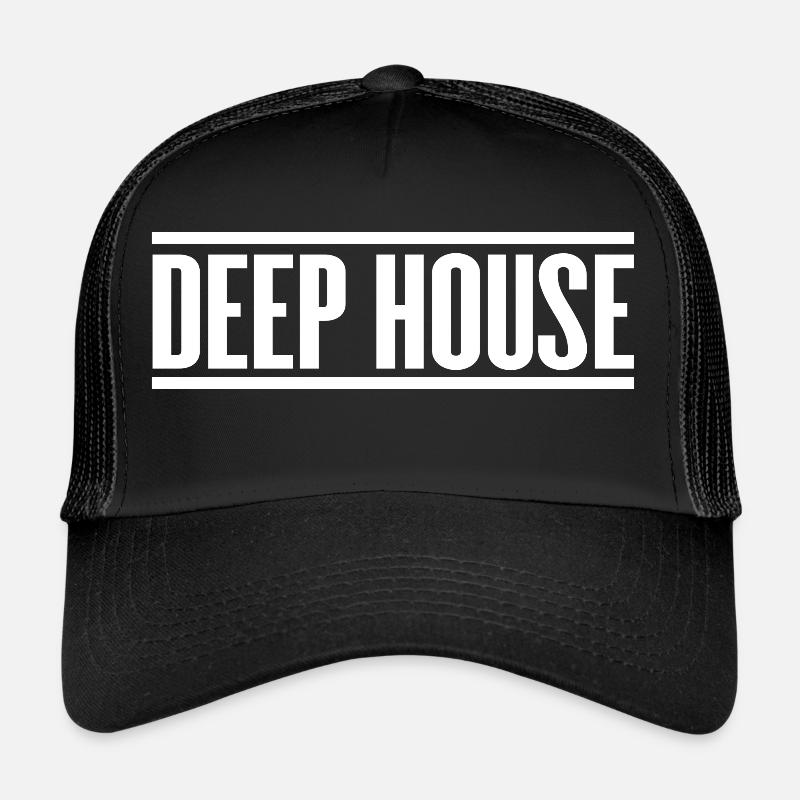 Deep House - Trucker Cap - Schwarz/Schwarz