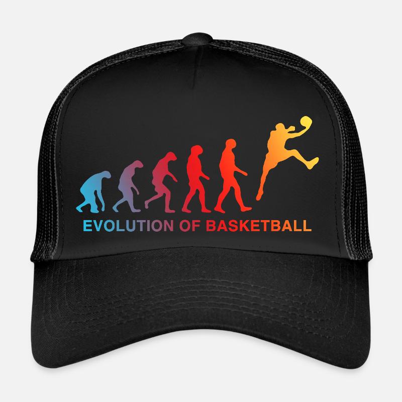 Entwicklung des Korbgradienten - Trucker Cap - Schwarz/Schwarz