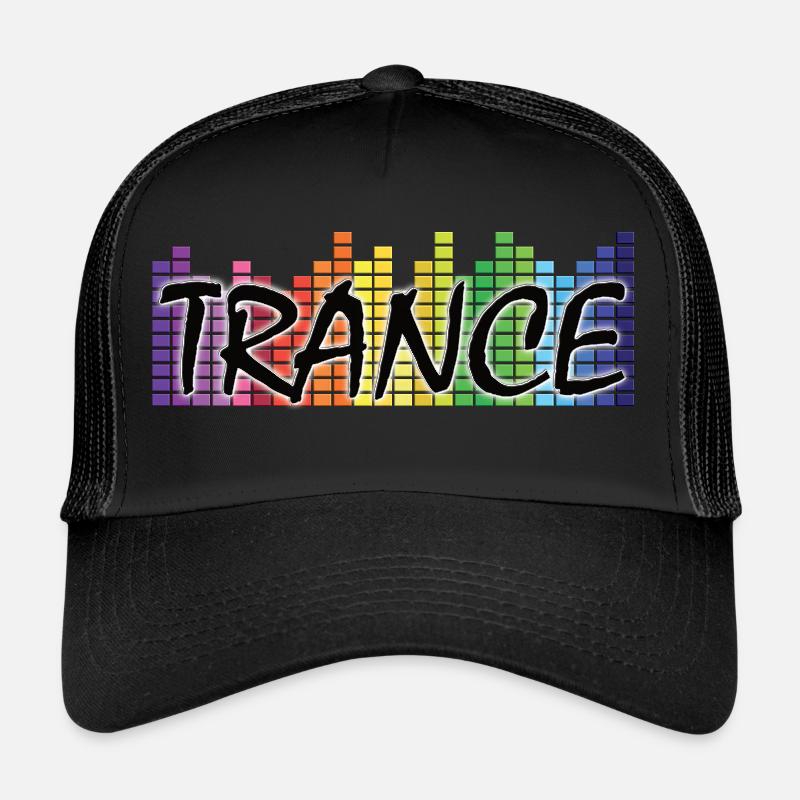 Trance - Elektronische Musik - Trucker Cap - Schwarz/Schwarz