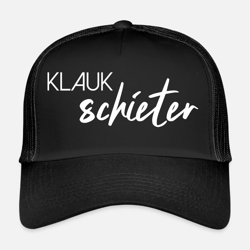 Klugscheißer klug Plattdeutsch platt deutsch - Trucker Cap - Schwarz/Schwarz