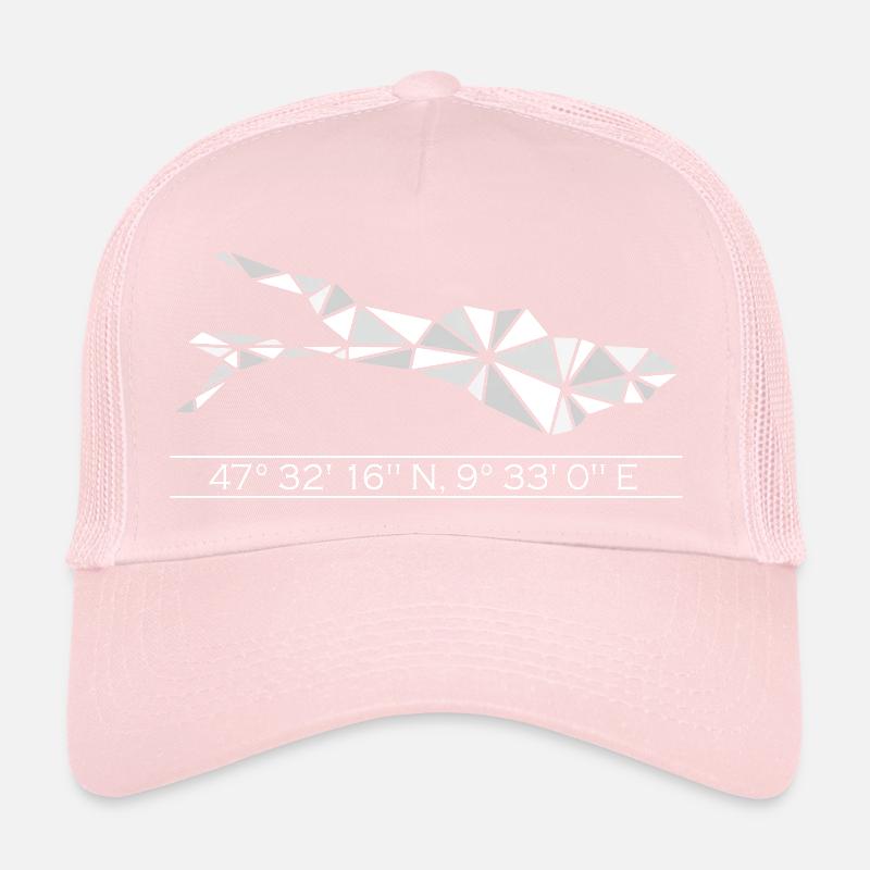 Lake Constance | Coordinates | White Trucker Cap