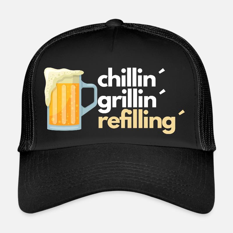 chillin grillin remplissage Casquette trucker 