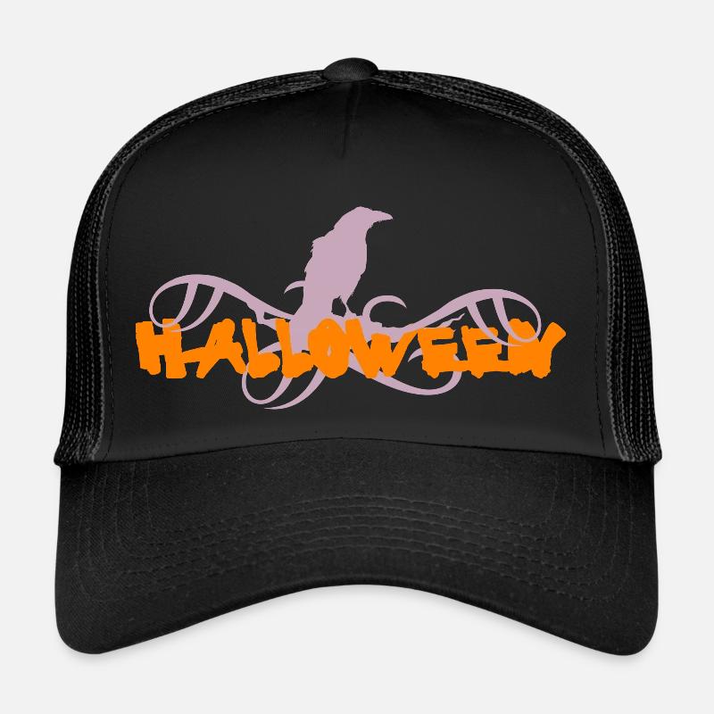 Halloween - Corbeau Casquette trucker 
