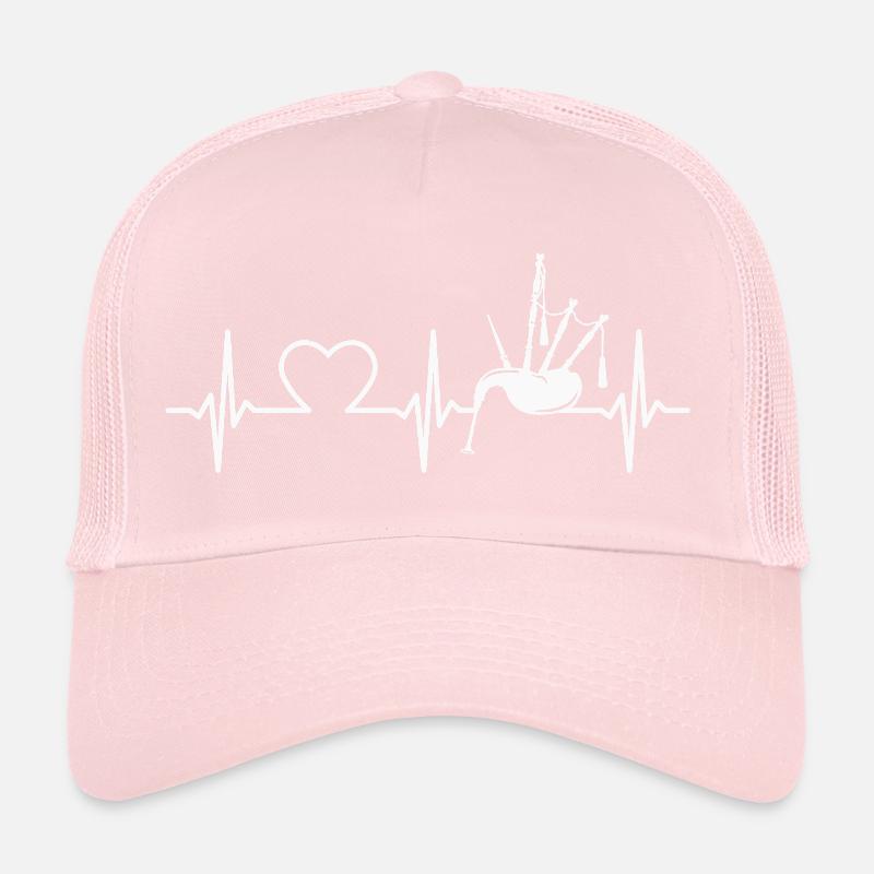 Cornemuse Heartbeat Cornemuse Instrument de musique Casquette trucker 