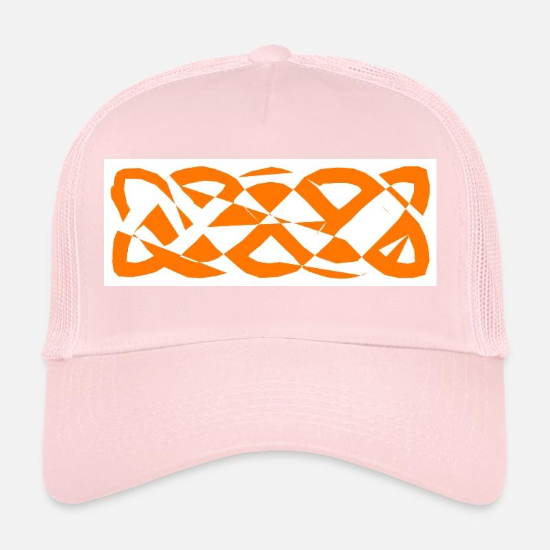1200px Celtic knot basic linear badorange Trucker Cap