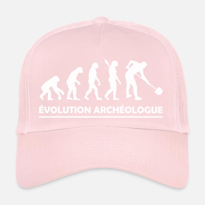 évolution archéologue / cadeau humour archéologue Casquette trucker 