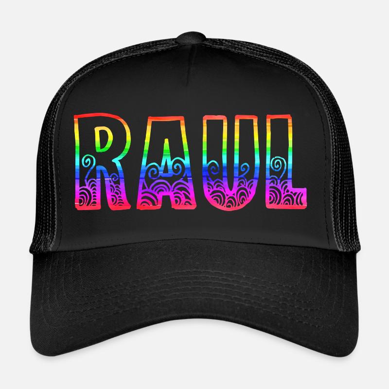 Raul rs Arc-en-ciel Casquette trucker 