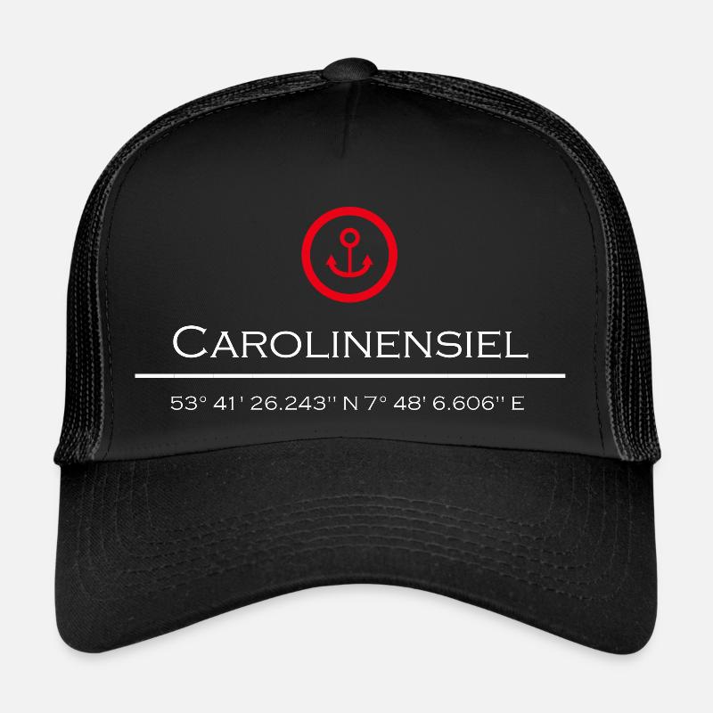 Carolinensiel - Trucker Cap - Schwarz/Schwarz