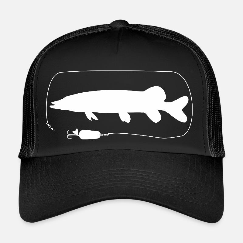 Brochet avec clignotant cuillère Casquette trucker 