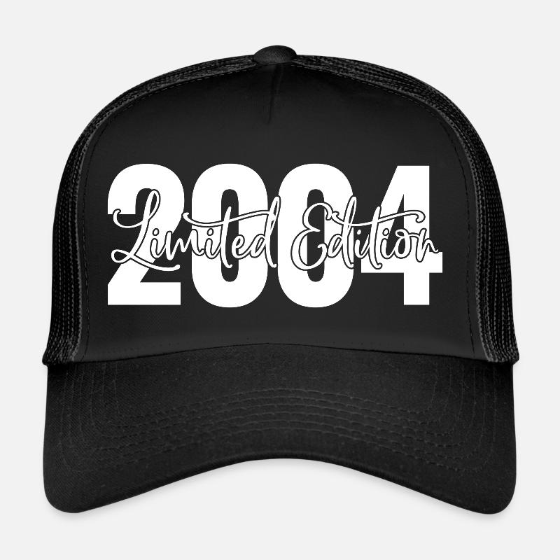 Limited Edition 2004 - Geschenk Geburtstag - Trucker Cap - Schwarz/Schwarz