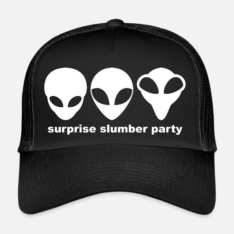 Graue Außerirdische - Überraschungs-Pyjamaparty Trucker Cap