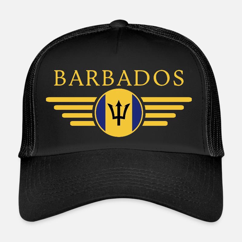 J’aime la Barbade, T-shirt design de style élégance Casquette trucker 