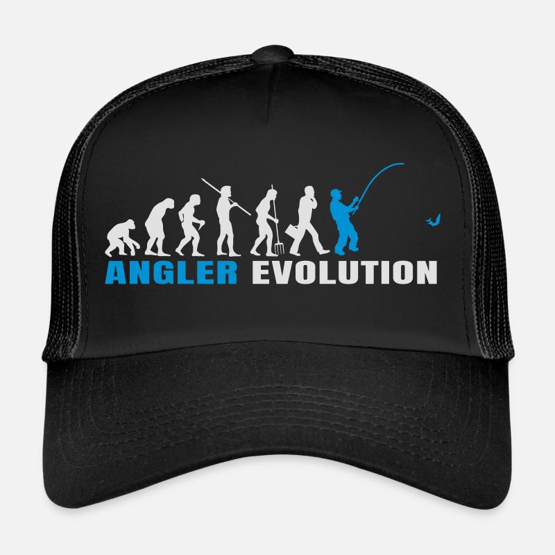 ANGLER EVOLUTION - Trucker Cap - Schwarz/Schwarz