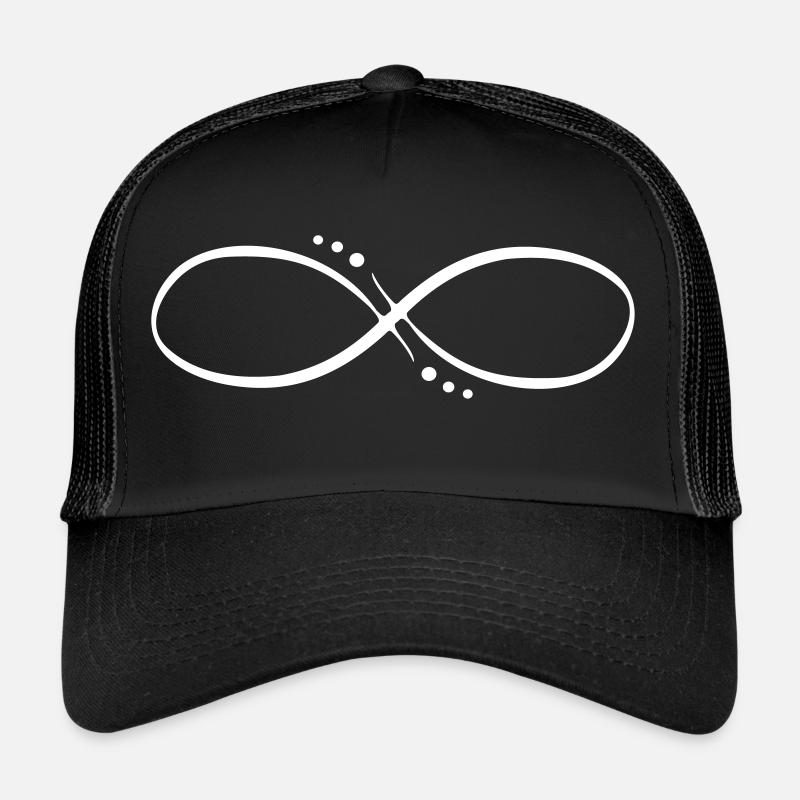 Symbole de l'infini infini symbole de l'infini Casquette trucker 