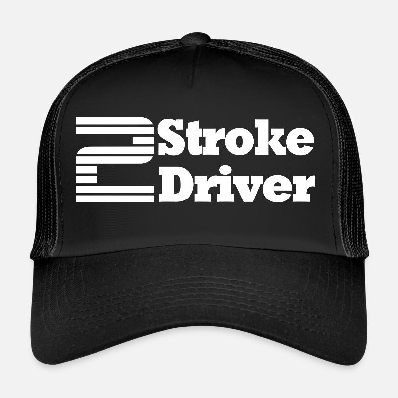 2 STROKE DRIVER - Trucker Cap - Schwarz/Schwarz