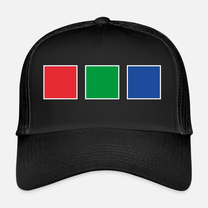 RGB - Trucker Cap - Schwarz/Schwarz