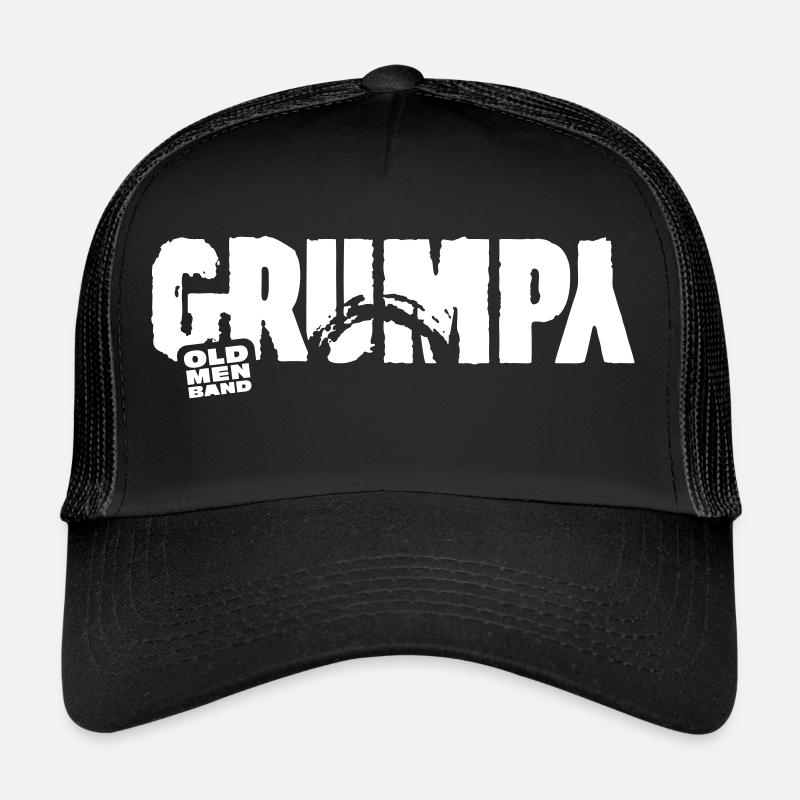 GRUMPY white Trucker Cap