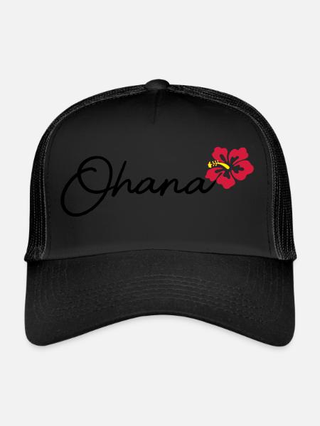 Ohana - Casquette trucker - noir/noir