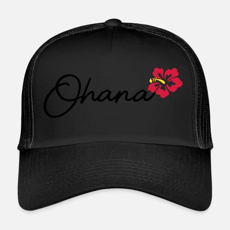 Ohana - Trucker Cap - Schwarz/Schwarz