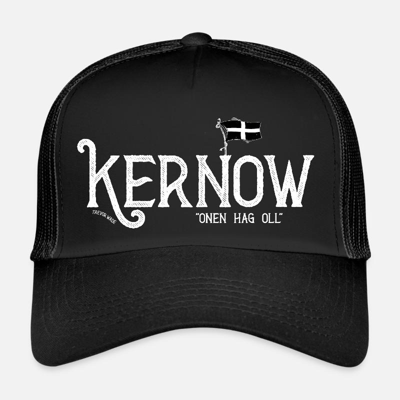 Kernow “Onen Hag Oll” - Trucker Cap - black/black