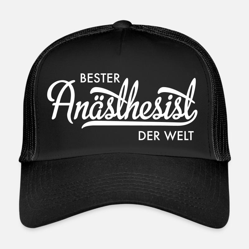 Bester Anästhesist - Trucker Cap - Schwarz/Schwarz
