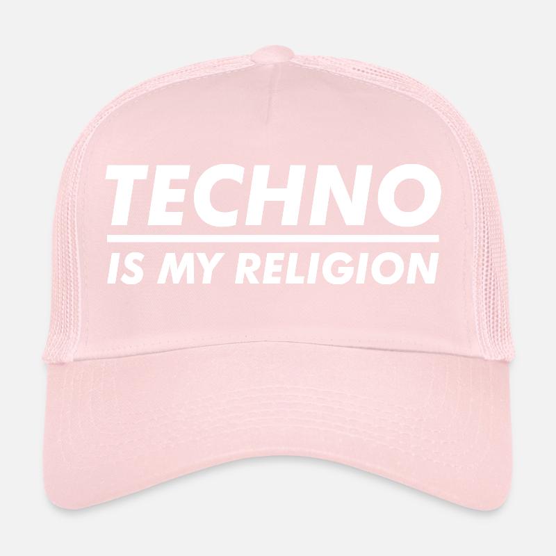 La techno est ma religion Casquette trucker 