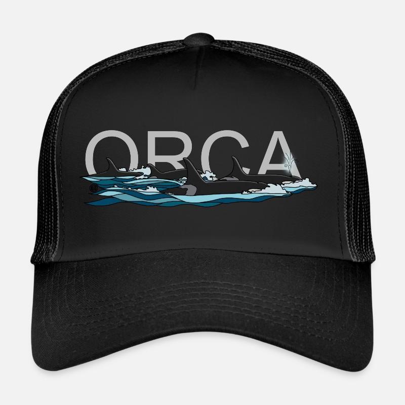 Orca with text Trucker Cap