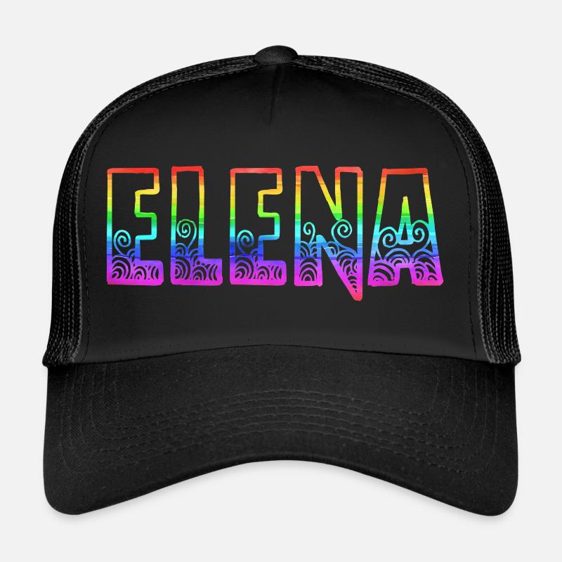 elena rs rainbow Trucker Cap