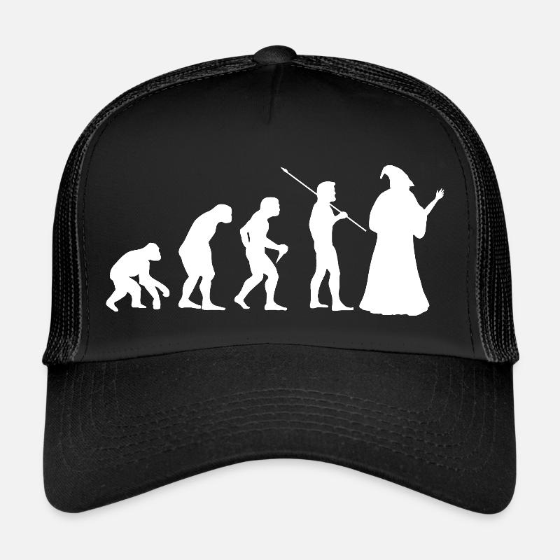 Rollenspiel Zauberer Magier Klasse RPG Evolution - Trucker Cap - Schwarz/Schwarz
