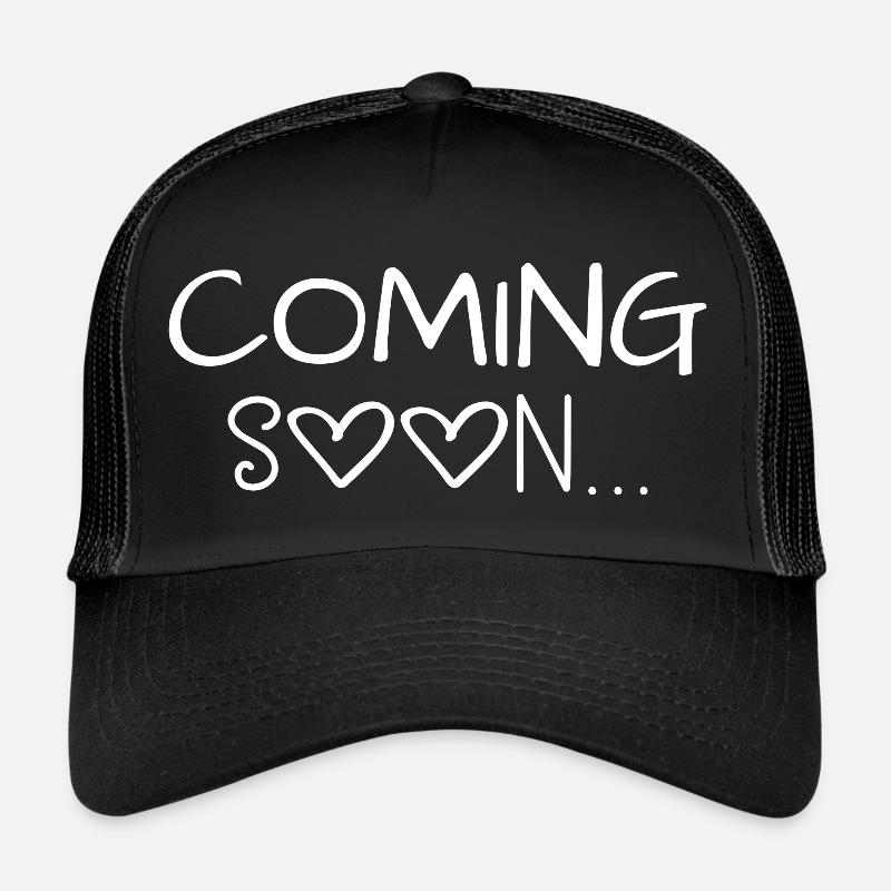 Coming soon cadeau Grossesse Enceinte Casquette trucker 