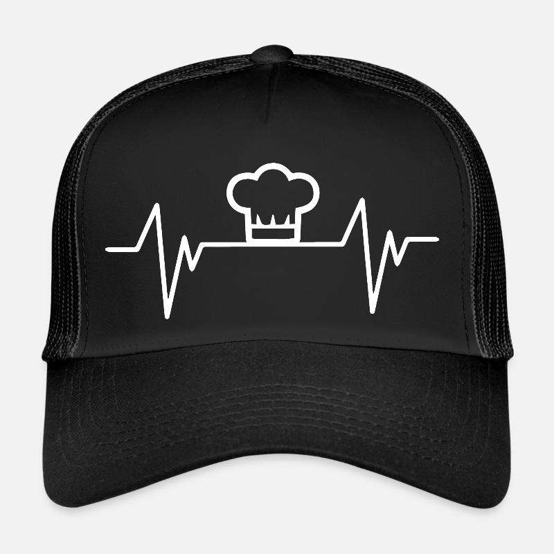 Koch kochen backen - Trucker Cap - Schwarz/Schwarz