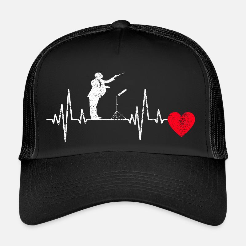 Dirigenten EKG Musik Dirigent Musiker Herzschlag Trucker Cap