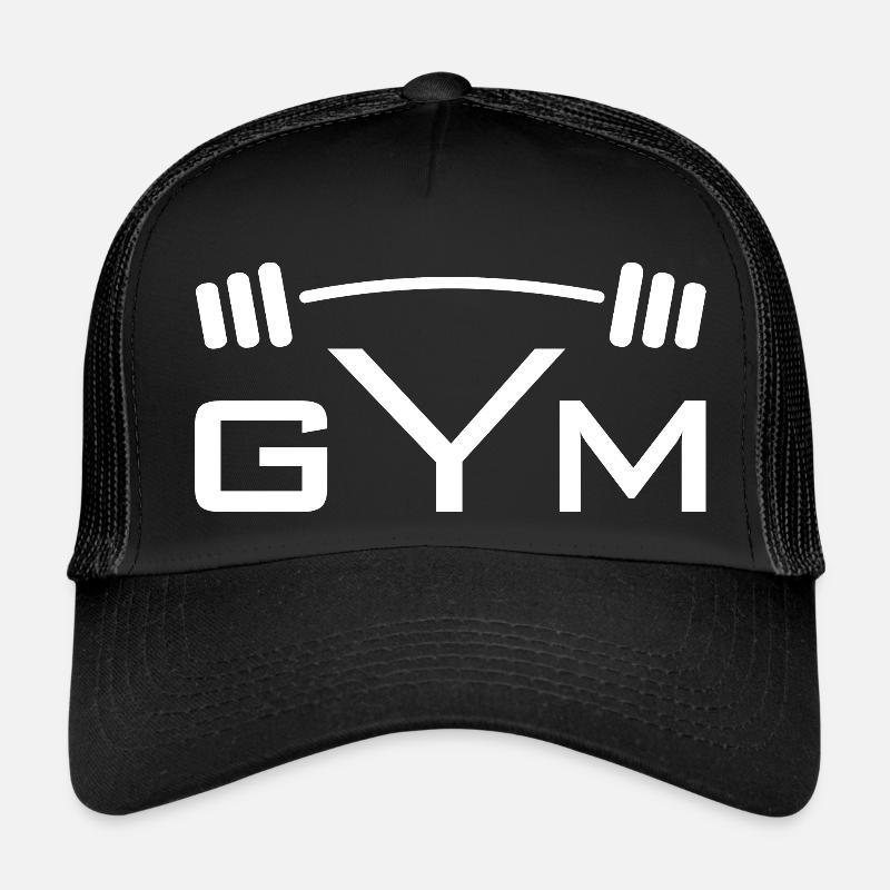 FITNESSSTUDIO - Trucker Cap - Schwarz/Schwarz