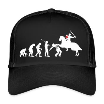 Medieval Knight Crusader cool remedy - Trucker Cap - black/black - Front