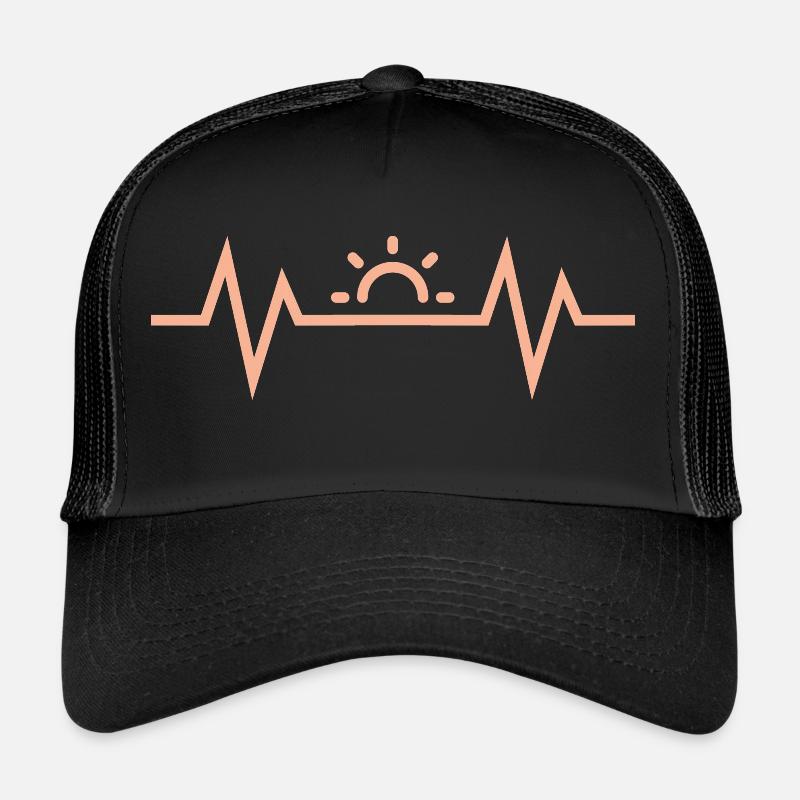 Battement de cœur Soleil Casquette trucker 