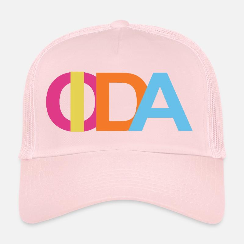 Bunte Oida Typografie Trucker Cap