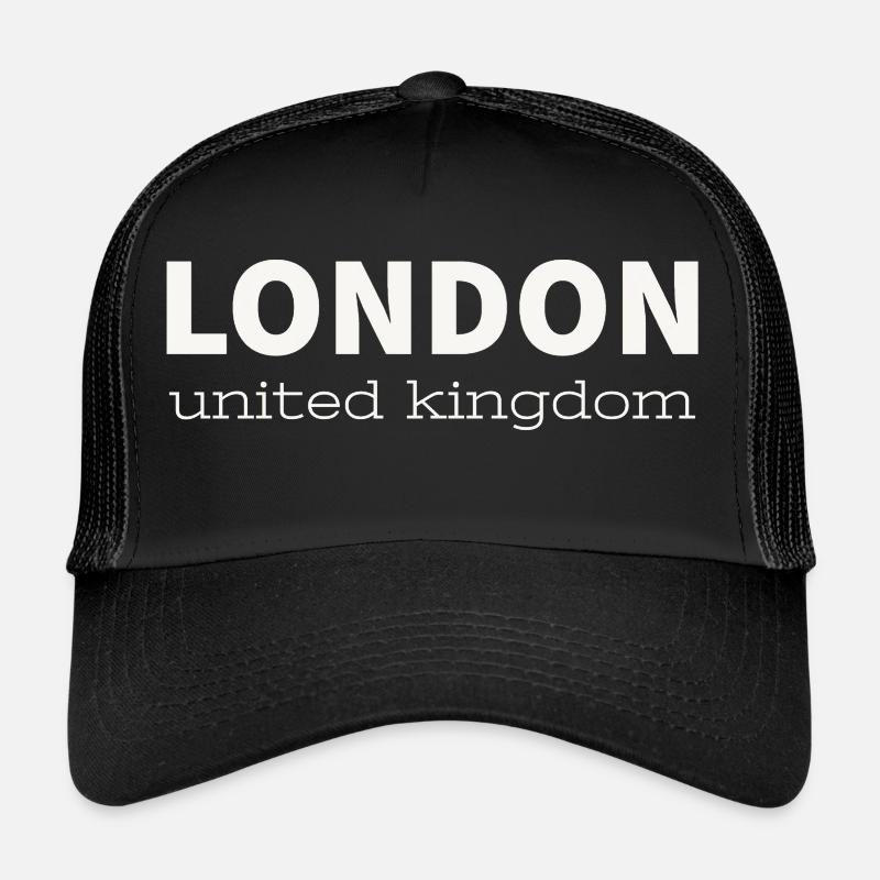 LONDON - Trucker Cap - Schwarz/Schwarz