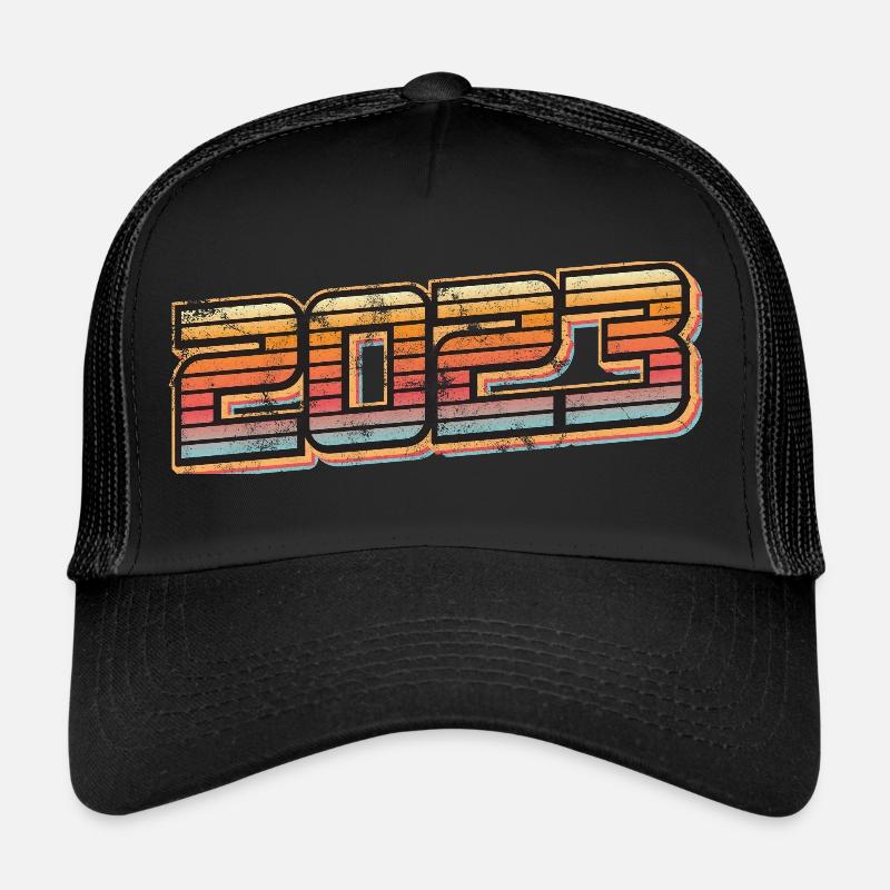 Rétro du Nouvel An 2023 Casquette trucker 