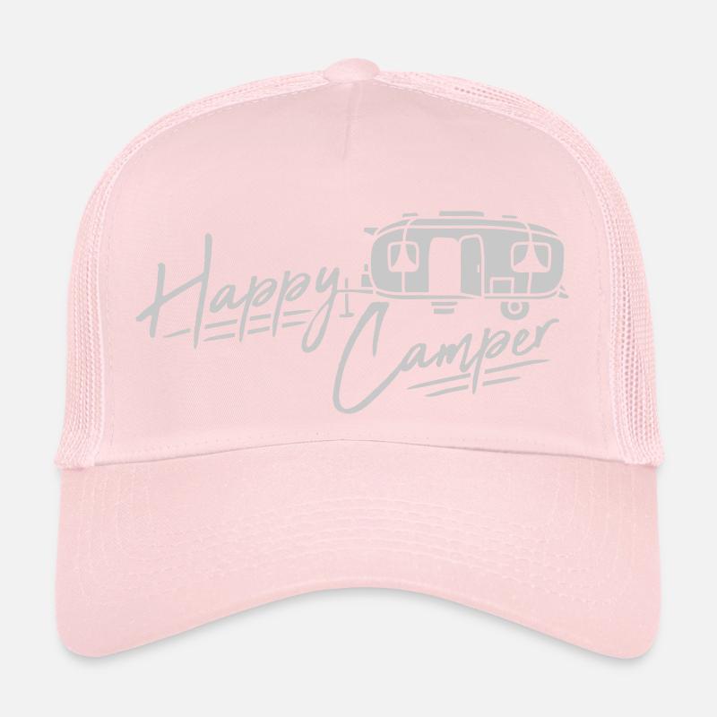 Happy Camper Camping-car Remorque Casquette trucker 