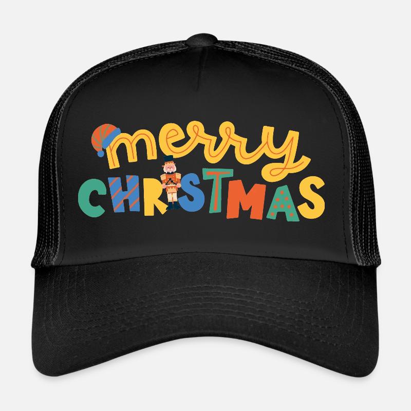 MERRY CHRISTMAS - Casquette trucker  - noir/noir
