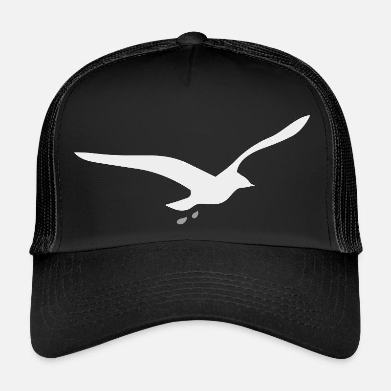 Möwe - Trucker Cap - Schwarz/Schwarz