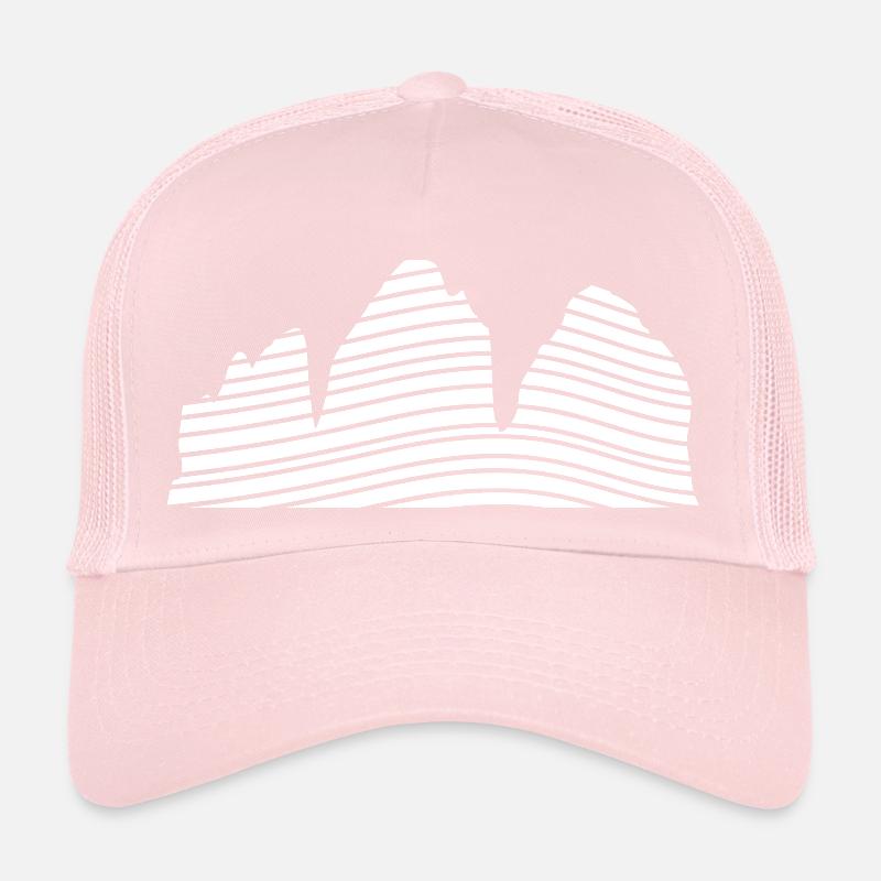 Trois pics élégants Casquette trucker 