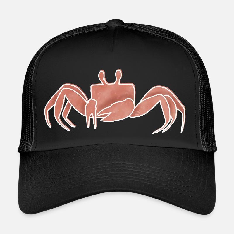"Crab", Boho Line Art Design, Series "Ocean" Trucker Cap