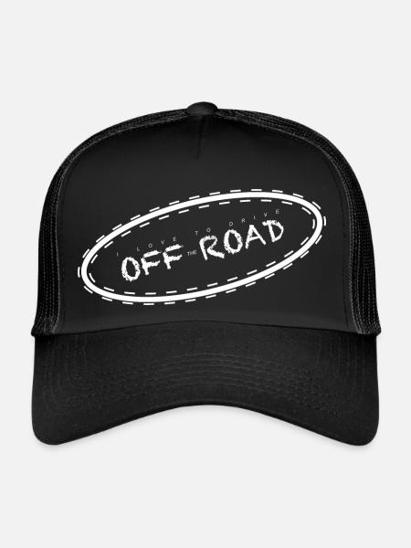 L’amour hors route - Casquette trucker  - noir/noir - Devant