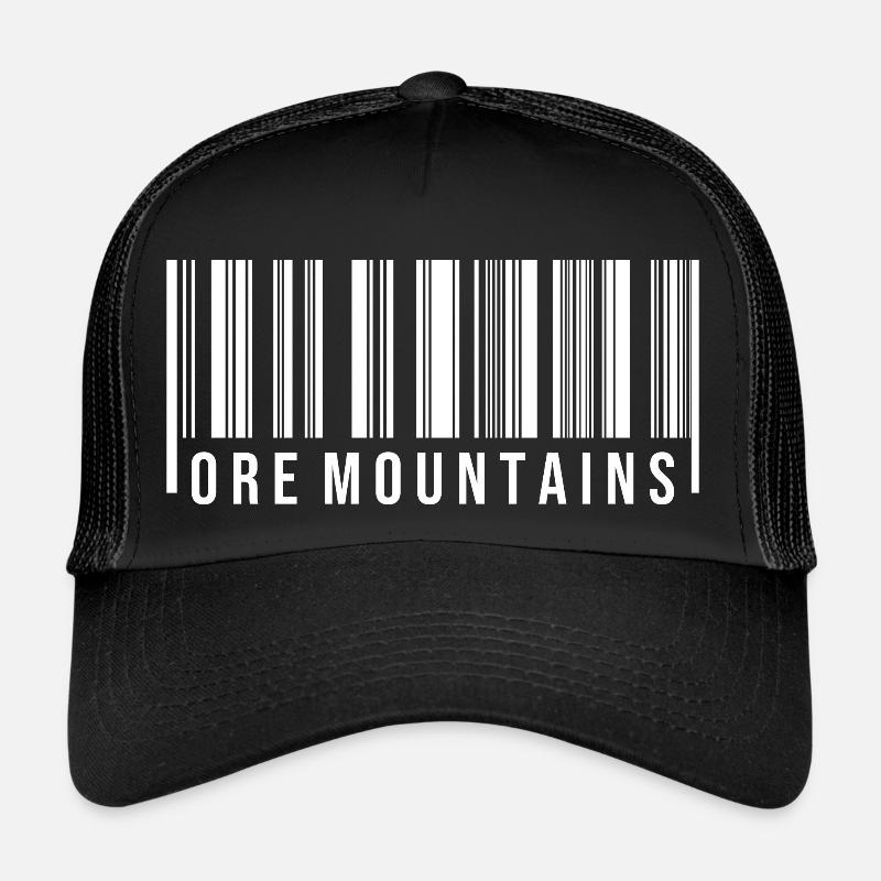 Montagnes Métallifères Erzgebirge Code de numérisation Casquette trucker 