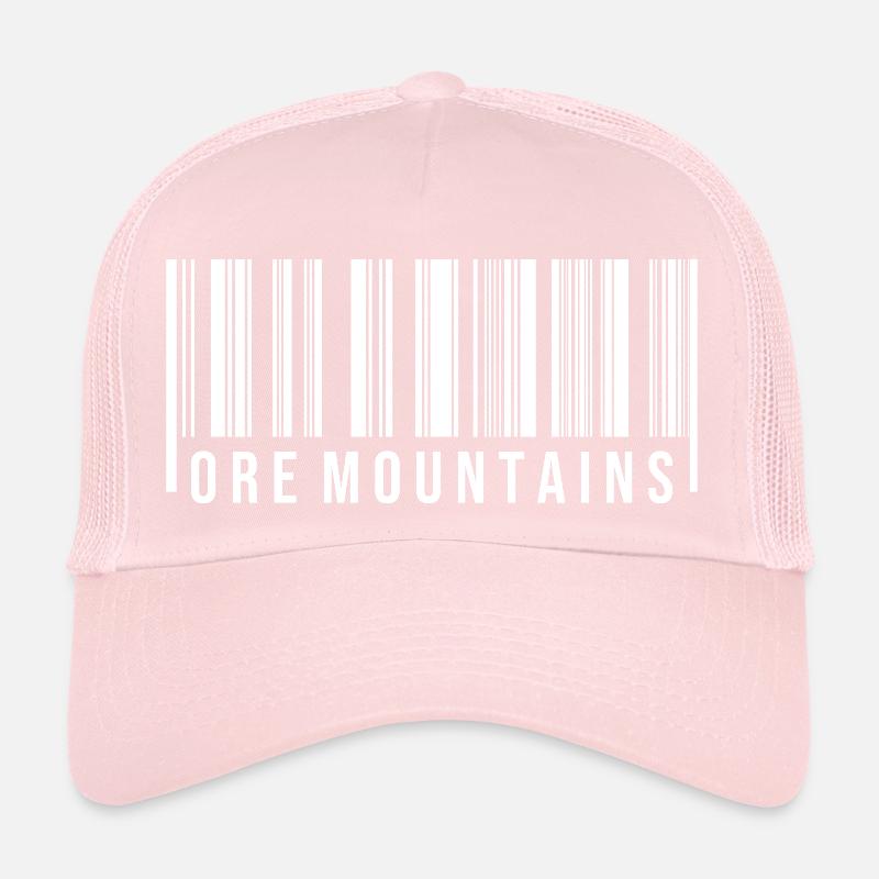Montagnes Métallifères Erzgebirge Code de numérisation Casquette trucker 